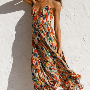 Belinda™ | שמלת מידי צבעונית